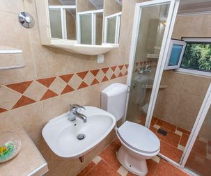 Bathroom of apartment for rent with amazing sea view Utjeha Montenegro